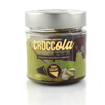 Crema Bigusto Pistacchio e Cioccolato Fondente Croccola, 190g
