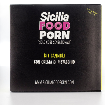 Cannoli Siciliani Mignon con Crema al Pistacchio, 20 pz (cannoli piccoli)